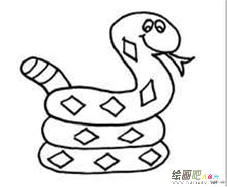 蛇的简笔画:画蛇添足造句 蛇的简笔画:画蛇添足造句